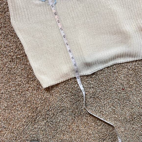Vintage Havana White Sweater Tank. “Beach”. NWT. Size Large - Picture 6 of 7